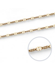 18K CADENA MACIZA 40 CM. 0.90 GRS.