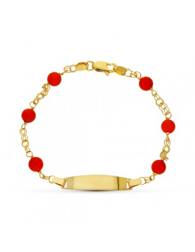 18K ESCLAVA ORO AMARILLO CORAL FINO CERDEÑA 5-51/2 MM