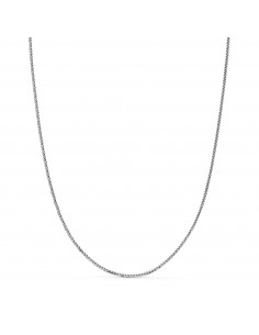 18K CADENA ORO BLANCO MACIZA ESPIGA. ANCHO: 1 MM. LARGO: 40 CM