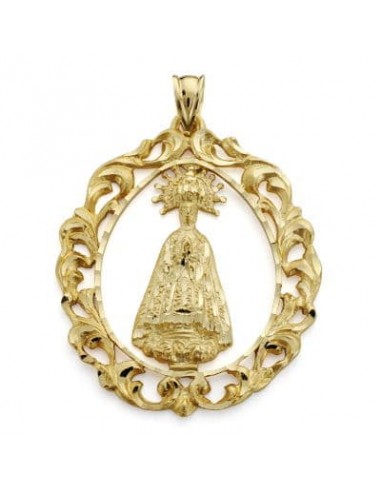 18K MEDALLA ORO AMARILLO VIRGEN DE LA ASUNCION 43X35 MM