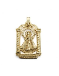 18K MEDALLA ORO AMARILLO VIRGEN DE CASTELLAR 27X18 MM