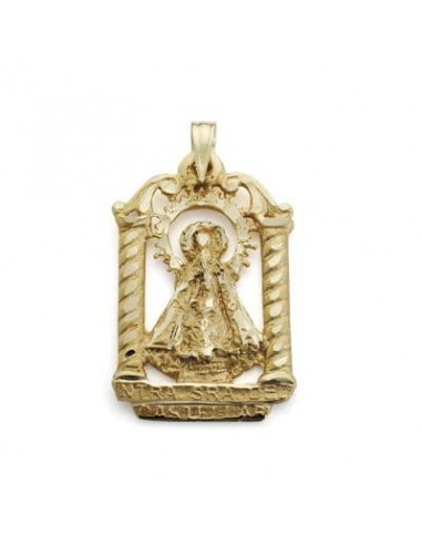 18K MEDALLA ORO AMARILLO VIRGEN DE CASTELLAR 27X18 MM