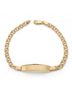 18K PULSERA ESCLAVA ORO AMARILLO HUNGARA 18CM