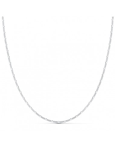 18K CADENA MACIZA ORO BLANCO CARTIER 3X1. 1 MM 45CM