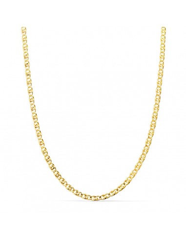 18K CADENA ORO AMARILLO ANCLA HUECA LARGO 50CM ANCHO 2 MM