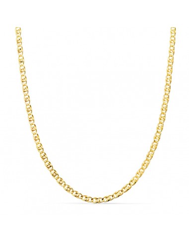 18K CADENA ORO AMARILLO ANCLA HUECA LARGO 45CM ANCHO 3 MM