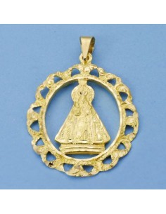 18K MEDALLA VIRGEN DE LA CABEZA DE ANDUJAR 36 X 28 MM