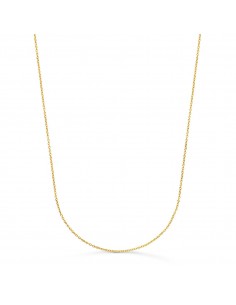 18K CADENA ORO AMARILLO ROLO MACIZA ANCHO: 1MM LARGO: 45CM