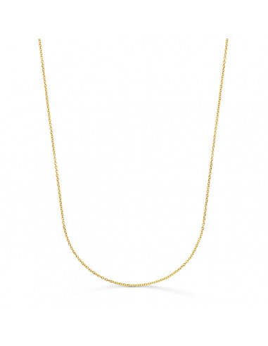 18K CADENA ORO AMARILLO ROLO MACIZA ANCHO: 1MM LARGO: 45CM