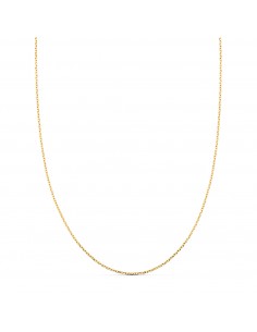 18K CADENA ORO AMARILLO FORZADA MACIZA ANCHO: 0.75 MM LARGO: 45CM