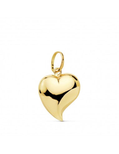 18K COLGANTE ORO AMARILLO CORAZON LISO 15X14 MM C. AMOR