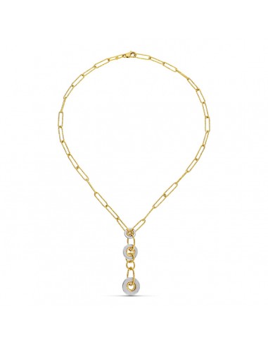 18K GARGANTILLA ORO BICOLOR MOTIVO