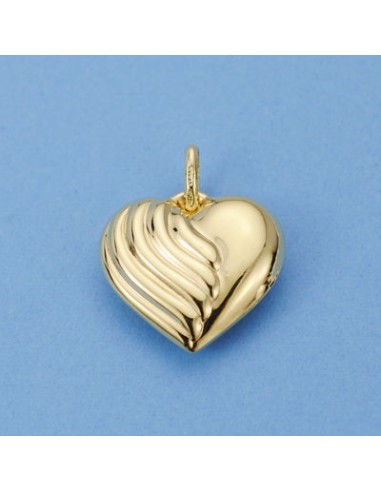 18K COLGANTE ORO AMARILLO CORAZON 21 X 21 MM