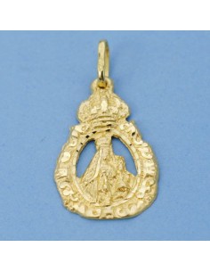 18K MEDALLA VIRGEN DE LA SALUD CERCO 27 X 18 MM