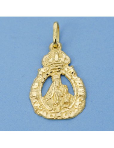 18K MEDALLA VIRGEN DE LA SALUD CERCO 27 X 18 MM