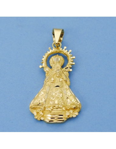 18K SILUETA VIRGEN DE CASTELLAR 30 X 17 MM