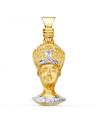 18K COLGANTE ORO BICOLOR SACERDOTE EGIPCIO
