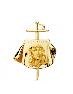 18K COLGANTE ORO AMARILLO CRISTO DE TOREROS 34X25 MM