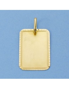 18K CHAPA TALLADA. 22 X 15 MM. 2.40 GRS @