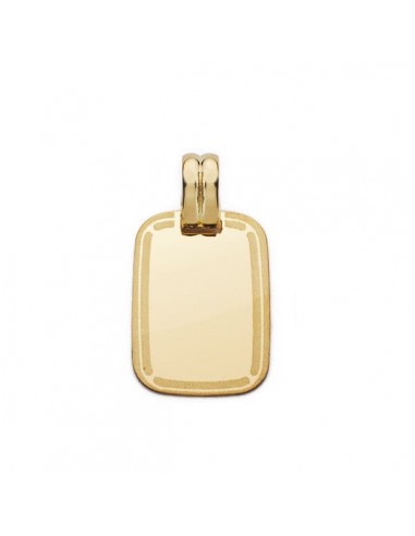 18K PLACA CHAPA ORO AMARILLO MARCO 20X14 MM