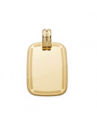 18K PLACA CHAPA ORO AMARILLO MARCO 24X17 MM