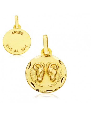 18K HOROSCOPO ORO AMARILLO ARIES 13 MM