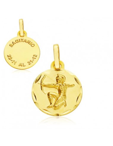 18K HOROSCOPO ORO AMARILLO SAGITARIO 13 MM