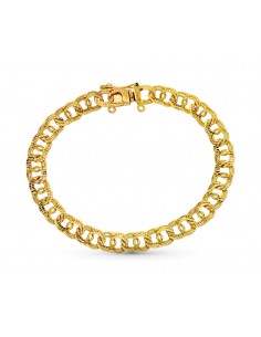 18K PULSERA ORO AMARILLO HUNGARA 20.5 CM 7 MM