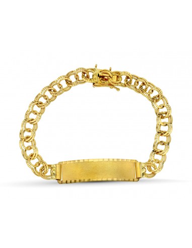 18K  PULSERA ESCLAVA ORO AMARILLO HUNGARA 21CM 8 MM