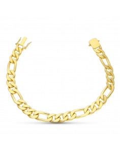 18K PULSERA ORO AMARILLO MACIZA 21.5 CM 8 MM