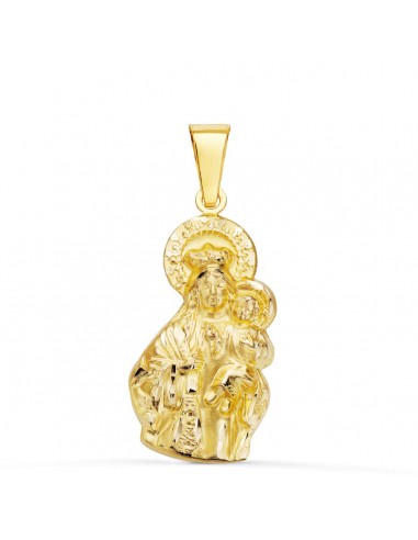 18K MEDALLA ORO AMARILLO VIRGEN DEL CARMEN SILUETA 28X14 MM