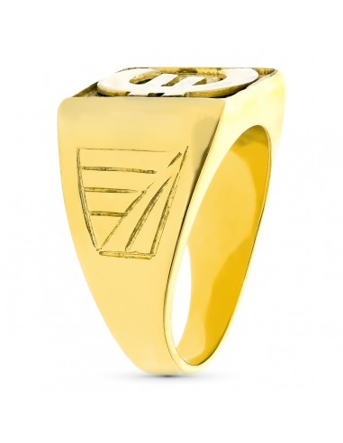 18K SELLO ORO AMARILLO EURO BRILLO 15 X 15 MM