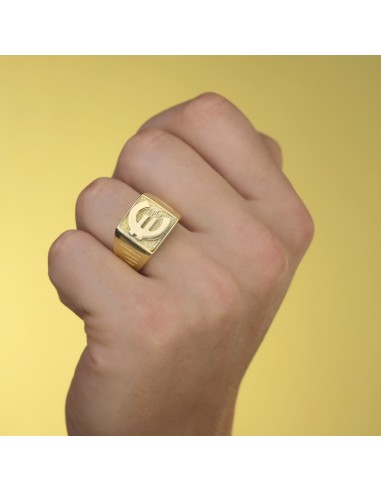 18K SELLO ORO AMARILLO EURO BRILLO 15 X 15 MM