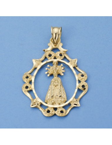 18K MEDALLA VIRGEN DE LA ASUNCION 36 X 26 MM