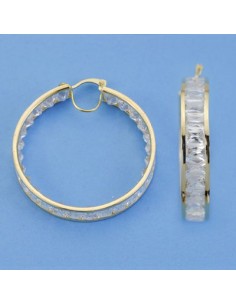 18K AROS BARRITAS 37 X 7 MM