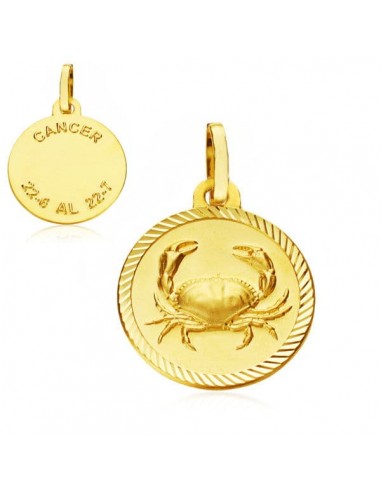 18K HOROSCOPO ORO AMARILLO CANCER 20 MM