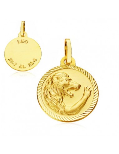 18K HOROSCOPO ORO AMARILLO LEO 20 MM