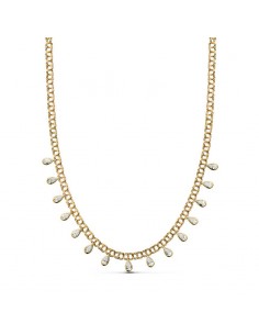 18K COLLAR ORO AMARILLO LAGRIMAS 42CM