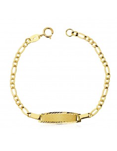 18K PULSERA ESCLAVA ORO AMARILLO CARTIER 3X1. 14.5 CM