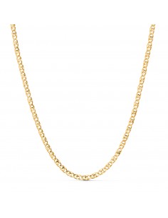 18K CADENA ORO AMARILLO CHOKER TIPO ANCLA 32-6 CM  CIERRE REASA. ANCHO: 3MM