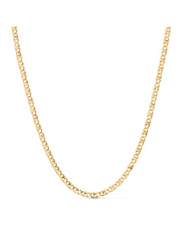 18K CADENA ORO AMARILLO CHOKER TIPO ANCLA 32-6 CM  CIERRE REASA. ANCHO: 3MM
