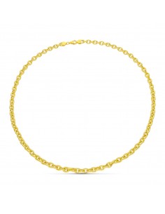 18K GARGANTILLA ORO AMARILLO ESLABONES 52 CM