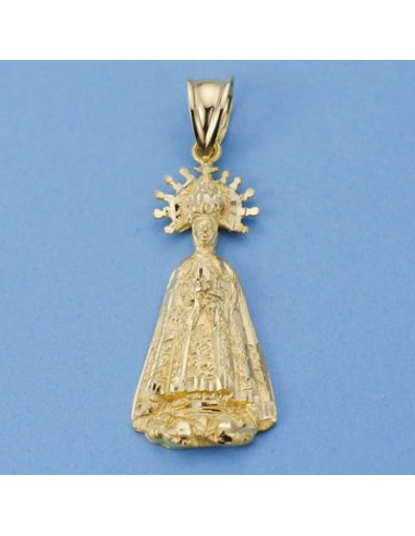 18K SILUETA VIRGEN DE LA ASUNCION 32 X 13 MM