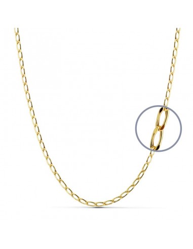 18K CADENA ORO AMARILLO BILBAO 60CM HUECA 2 MM