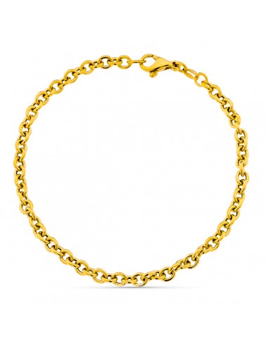 18K PULSERA ORO AMARILLO 18K ESLABONES ROLO