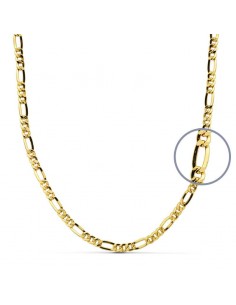 18K CADENA ORO AMARILLO CARTIER 50CM HUECA 3 MM