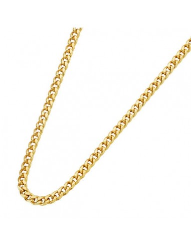 18K CADENA ORO AMARILLO BARBADA HUECA 2 5 MM 60CM