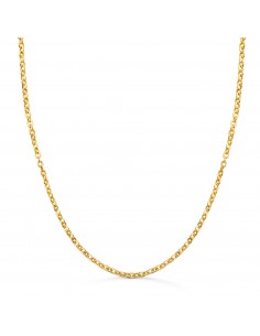 18K CADENA ORO AMARILLO HUECA FORZADA ANCHO: 2MM LARGO: 50CM