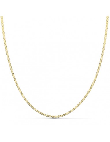 18K CADENA ORO AMARILLO MACIZA DIAMANTADA 1.5 MM 45CM