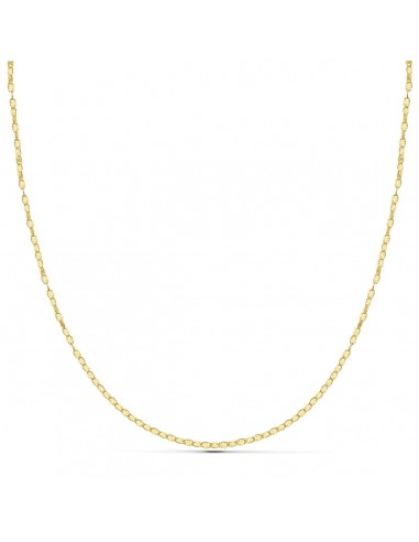 18K CADENA ORO AMARILLO MACIZA DIAMANTADA 40CM 1.5 MM